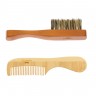Набор расческа и щётка для усов мини BARBER STYLE DEWAL CO-007/2